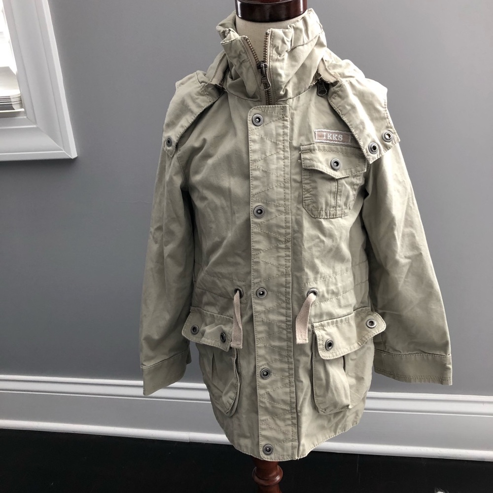 Ikks tan jacket size 5